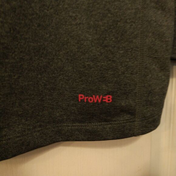 Spyder Active tshirt mens L Large performance pro web long sleeve gray black - Picture 4 of 9